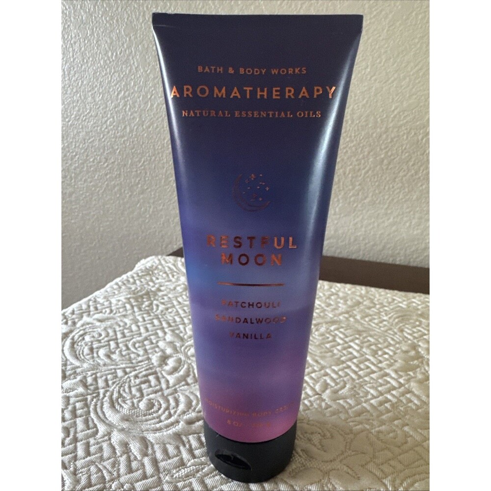 Bath & Body Works Aromatherapy RESTFUL MOON Moisturizing Body Cream-8 OZ NEW
